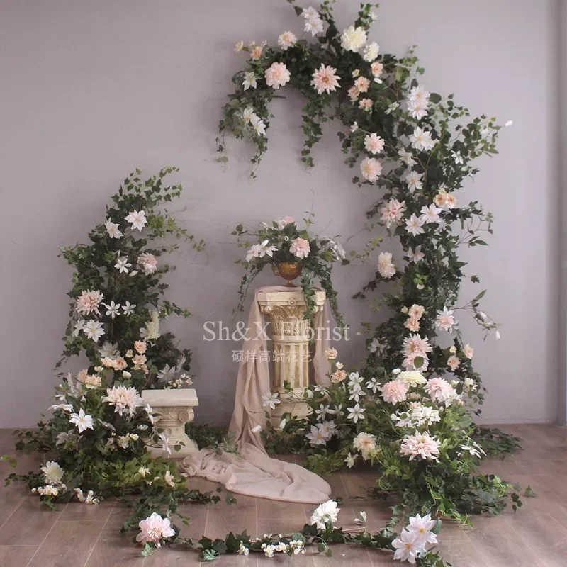 Simulation rose landscaping flower art creative wall decoration store photo area decoration window ornament photography decorati