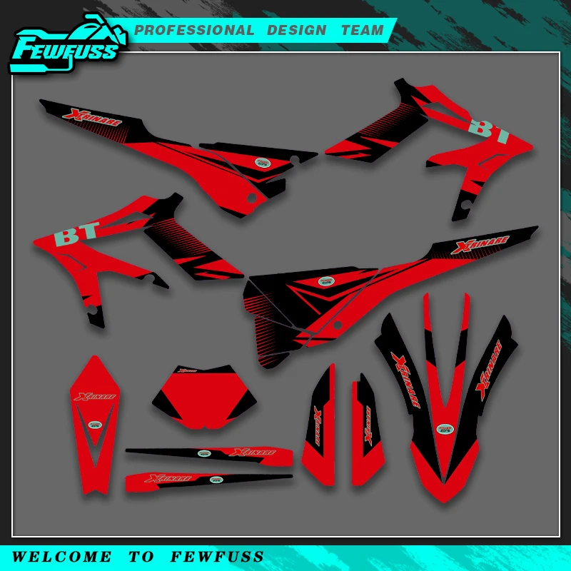 Fewfuss for BETA X TRAINER X-TRAINER XTRAINER 250 300 2015 2016 2017 2018 2019 Graphics Decals Sticker Motorcycle Background