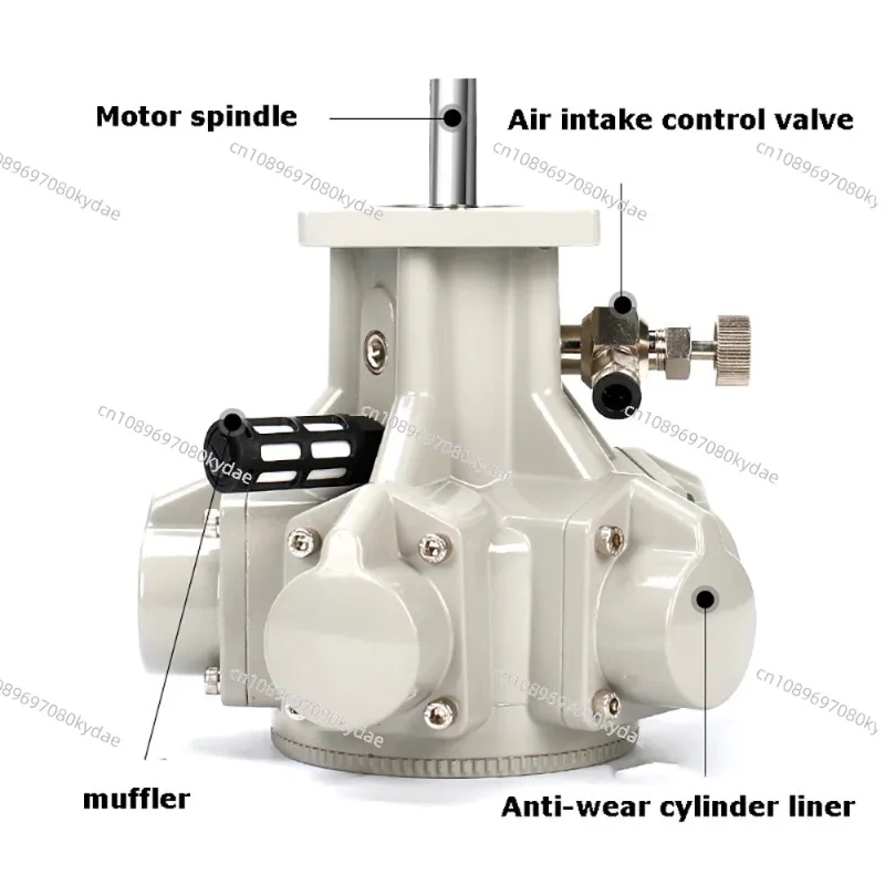 Industrial Low Speed High Torque Air Motor 1/8HP 1100RPM Forward Reverse Explosion Proof Vertical Pneumatic Motor H010 Base Type