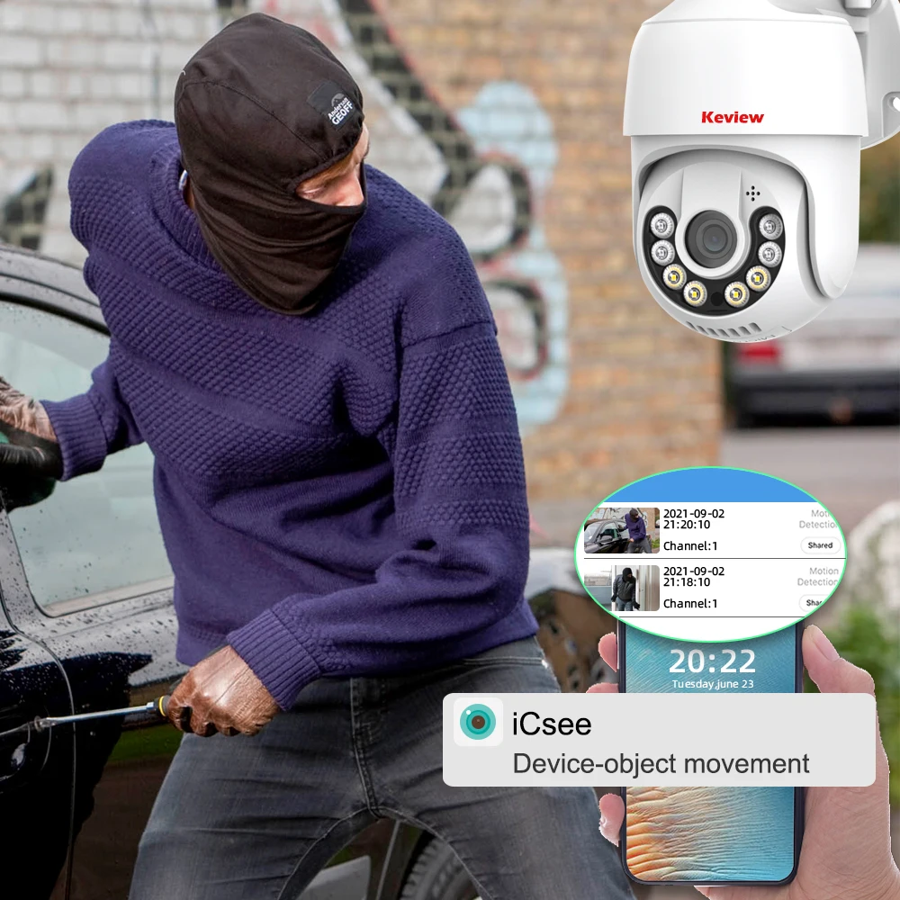 IP Wifi Camera Wireless 2MP 3MP 5MP Outdoor Digital Zoom PTZ IP Camera Wifi Audio AI Human Detection CCTV Surveillance IP Camera