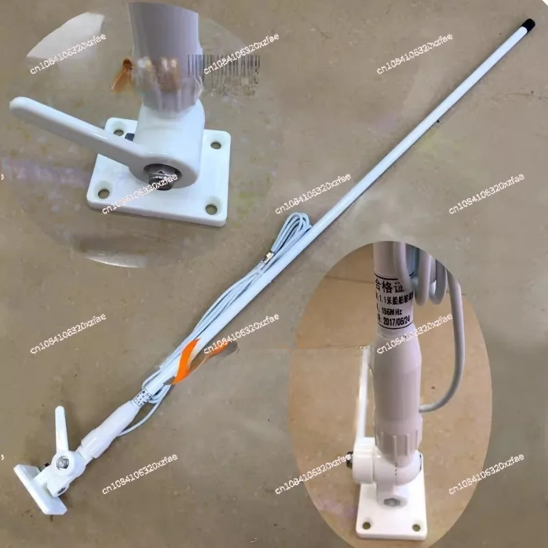 antenna-marina-in-fibra-di-vetro-di-alta-qualita-vhf-156-163mhz-per-imbarcazioni--include-morsetto-di-fissaggio-e-cavo-da-45-m