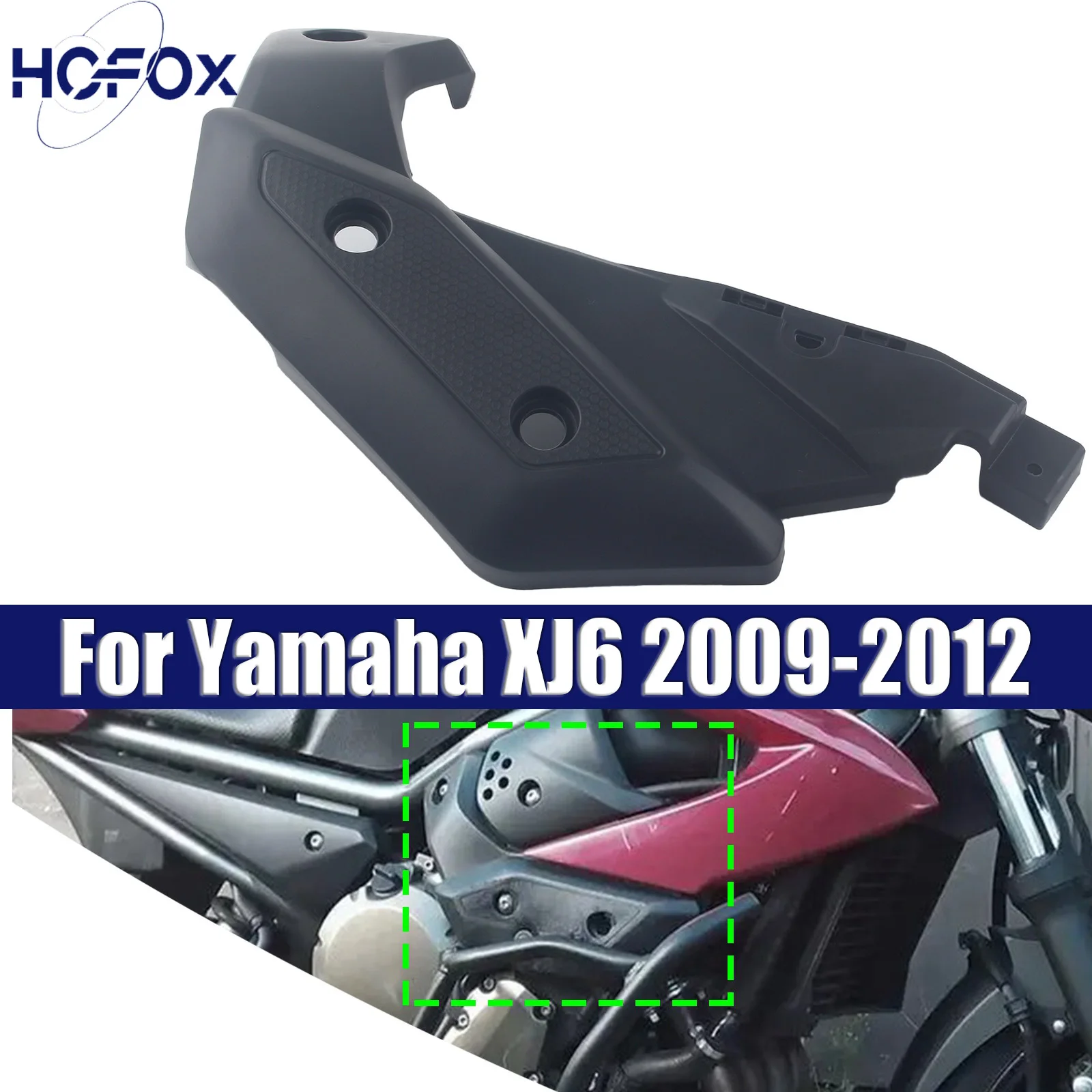 

For Yamaha XJ6 2009-2012 Motorcycle Accessories Gas Tank Side Trim Insert Cover Panel Fairing Cowl Plastic Black