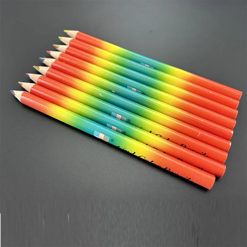 11pcs Child Colored Pencils Cute 4 Color in 1 Stationery Drawing Art Tool  Colored Pen School Students Coloring Pencils Supplies