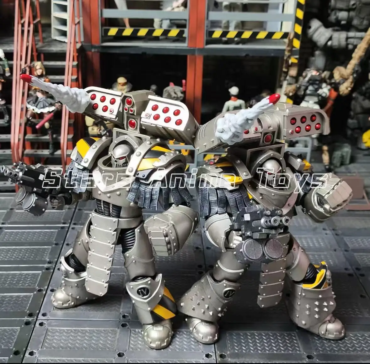 JOYTOY Warhammer The Horus Heresy Lron Warriors Tyrant Siege Terminator con lanciarazzi