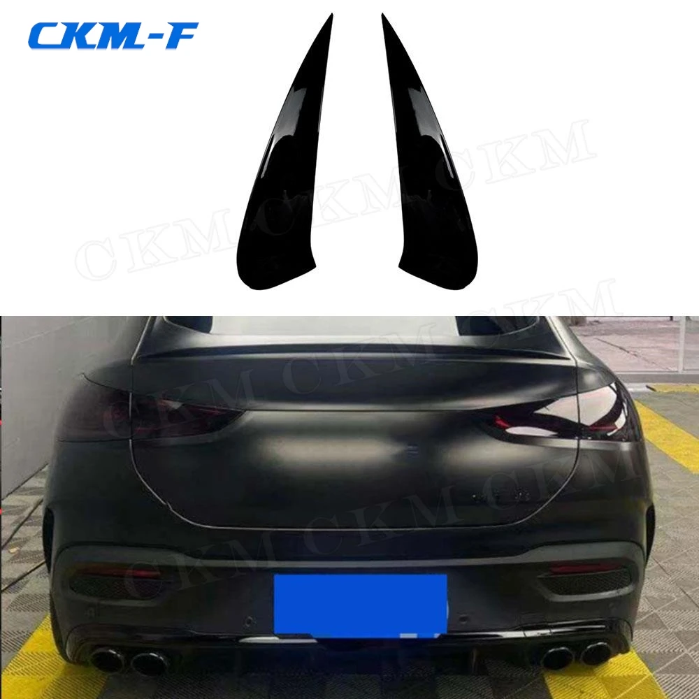 Rear Bumper Lip Splitters Flaps Apron ABS Gloss Black for Mercedes Benz GLE Class C167 GLE53 AMG Coupe 2020+