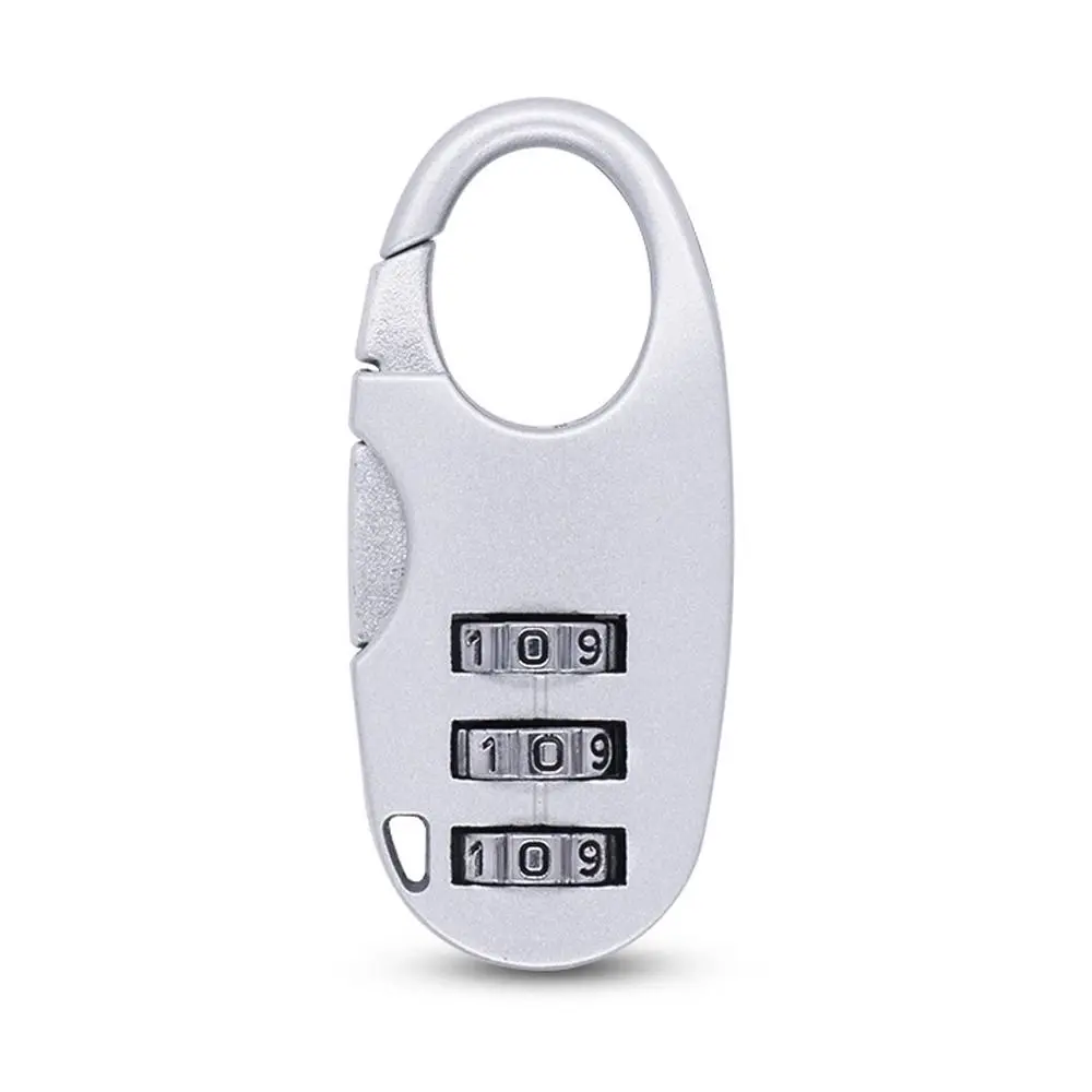 Mini Zinc alloy 3 Digit Password Lock Combination Lock Security Tool Backpack Zipper Lock Code Lock Luggage Padlock Home