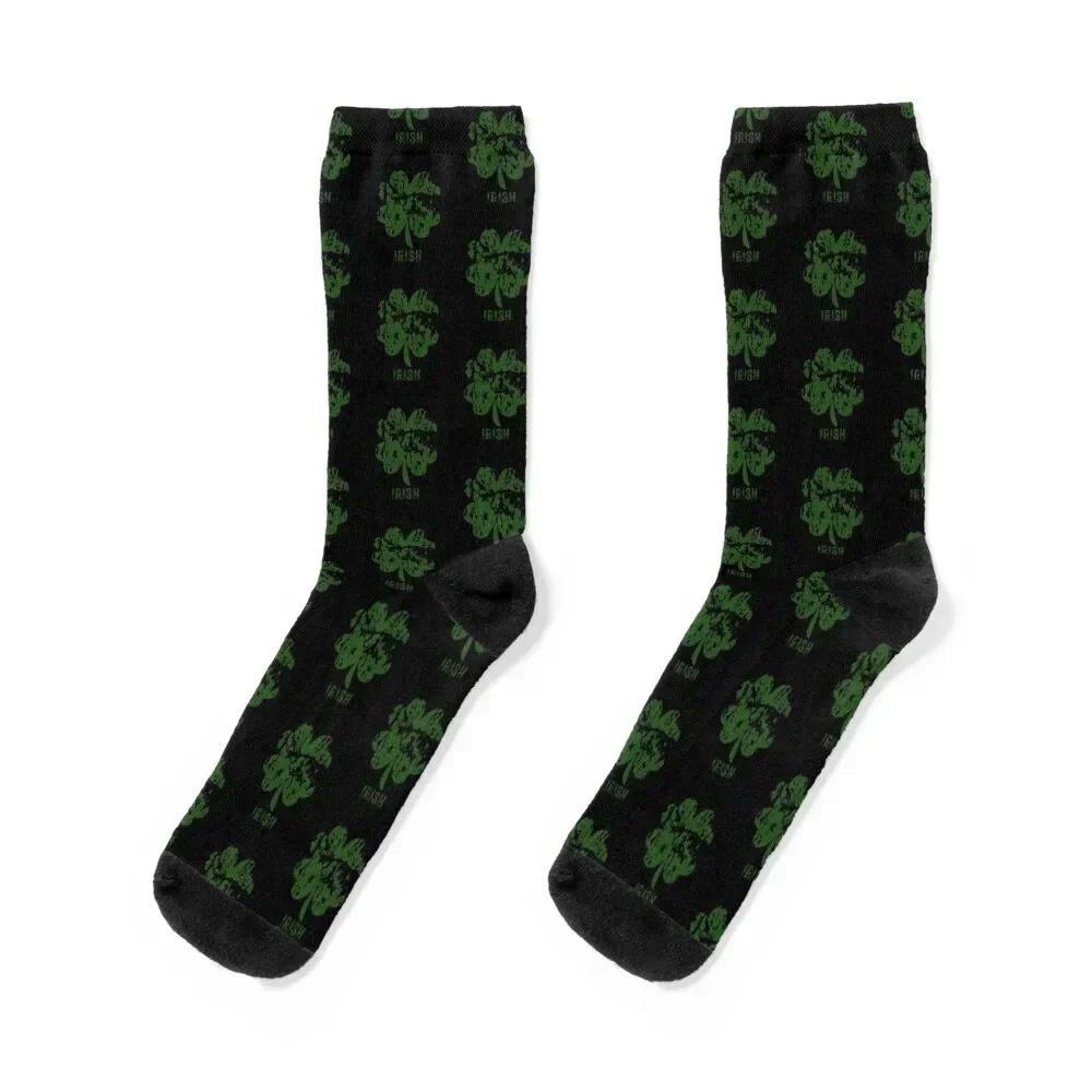 Irish Shamrock Distressed Socks cool sports and leisure Socks Women Men's