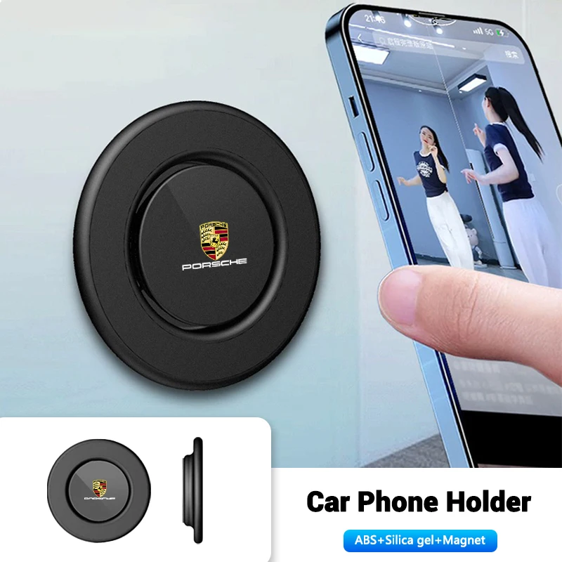 Car Magnetic Phone 360 Degree Rotation Mobile phone holder For Porsche Cayenne Panamera Macan 911 718 Taycan Boxster Cayman 918