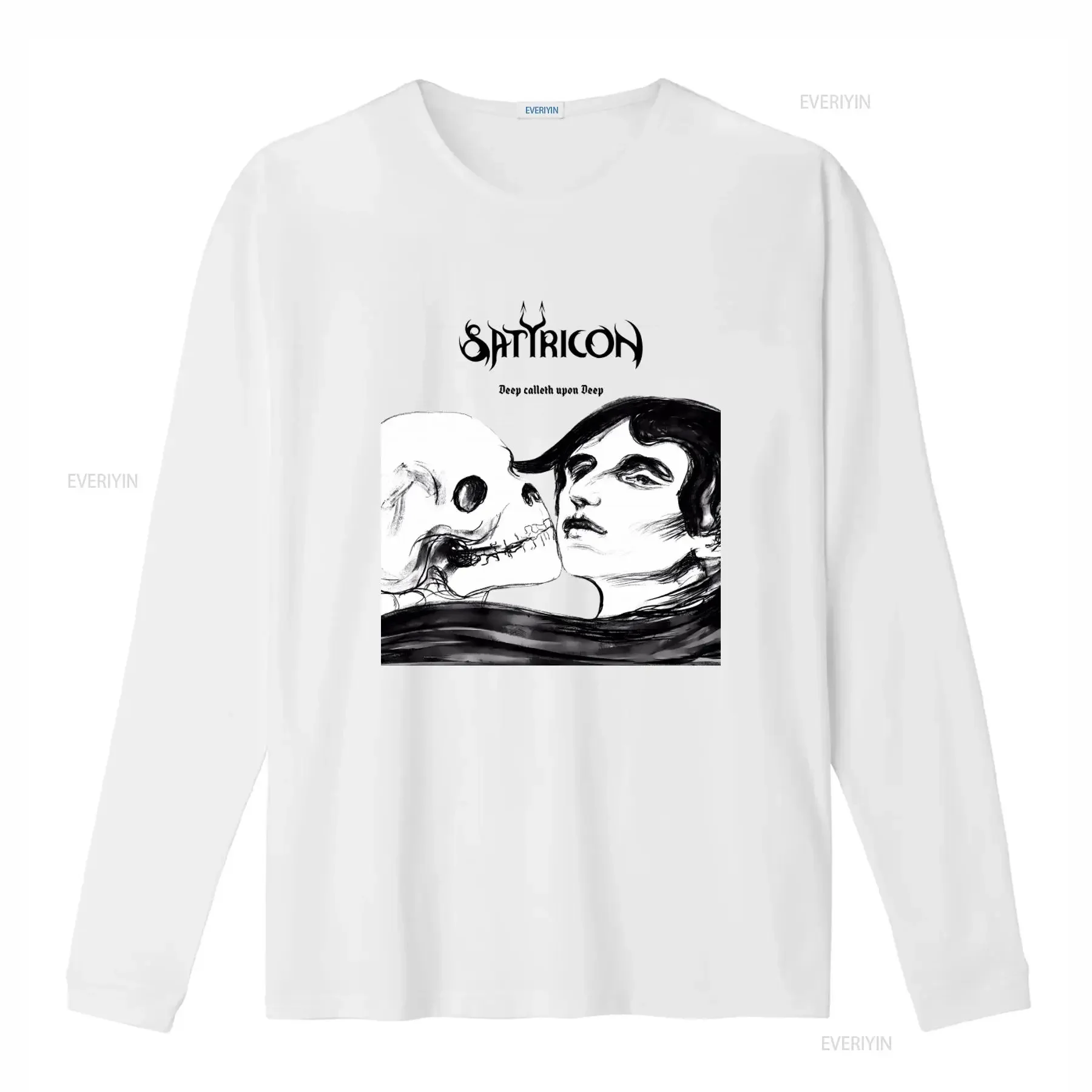 Satyricon Norwegian Black Metal Band Deep Calleth Upon T Shirt for Men Sizes M 2XL vintage Washed Comfortable Slightly