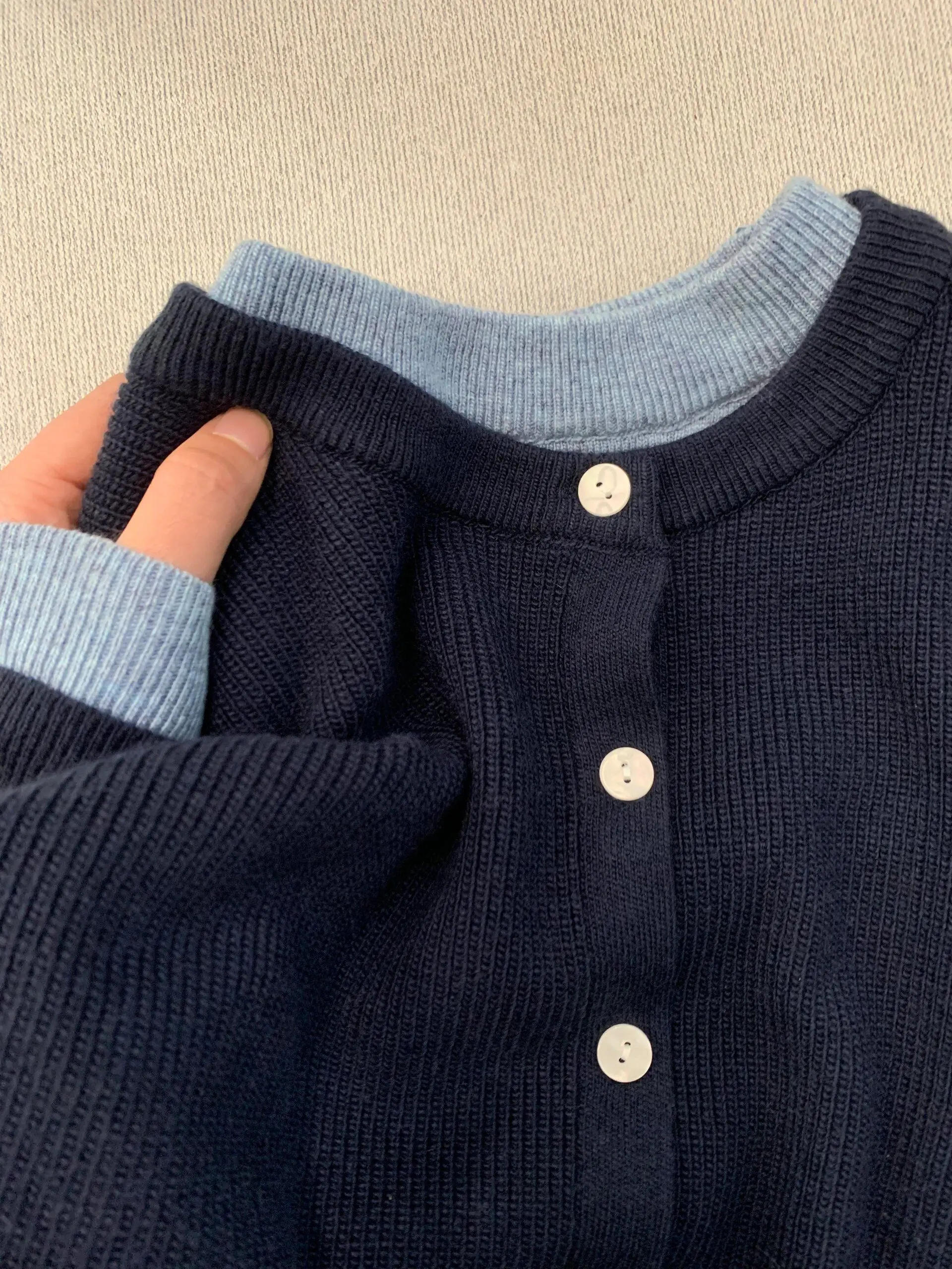 

Ele Свободный женский вязаный круглый свитер Ne Осень-зима Ленивый открытый кардиган Дизайнерский топ Мягкий удобный длинный све