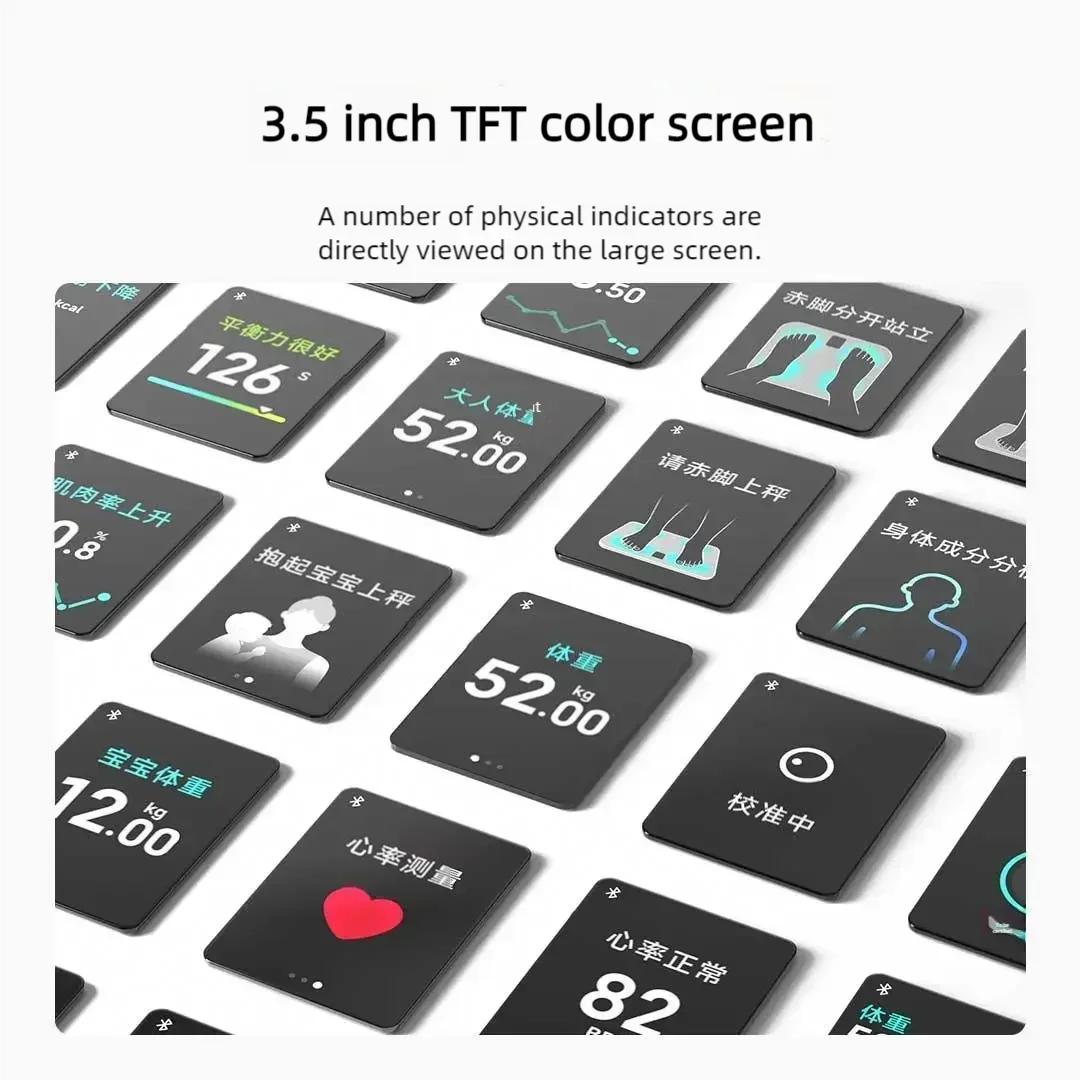 New Xiaomi Mijia Body Fat Scale S400 Pro 3.5-inch Color Screen Bluetooth 5.1 Smart Home Body Composition Scale For Mi Home APP