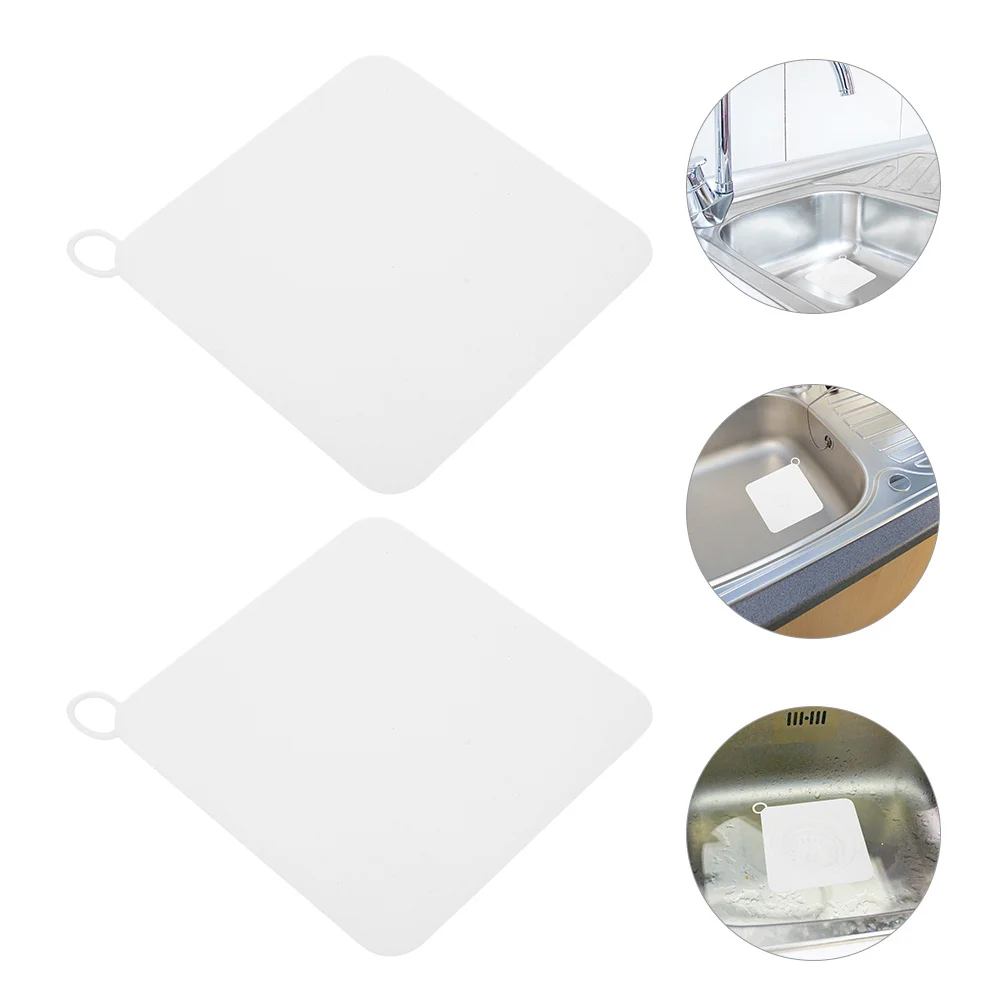 

2pcs Silicone Floor Drain Covers Anti-Odor Insect Proof Hair Catcher For Kitchen Bathroom Sink Tub Sewer Filtering Cover Drain