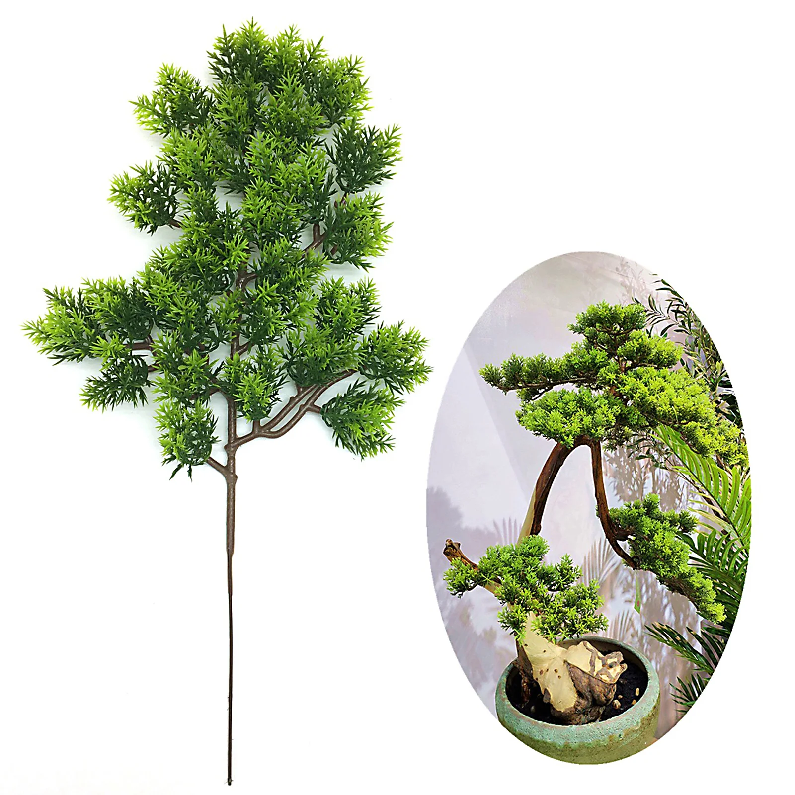 Artificial Thuja Branches Plastic Multicolor Fake Pine Needles Tree Picks Home Room Party Decorations