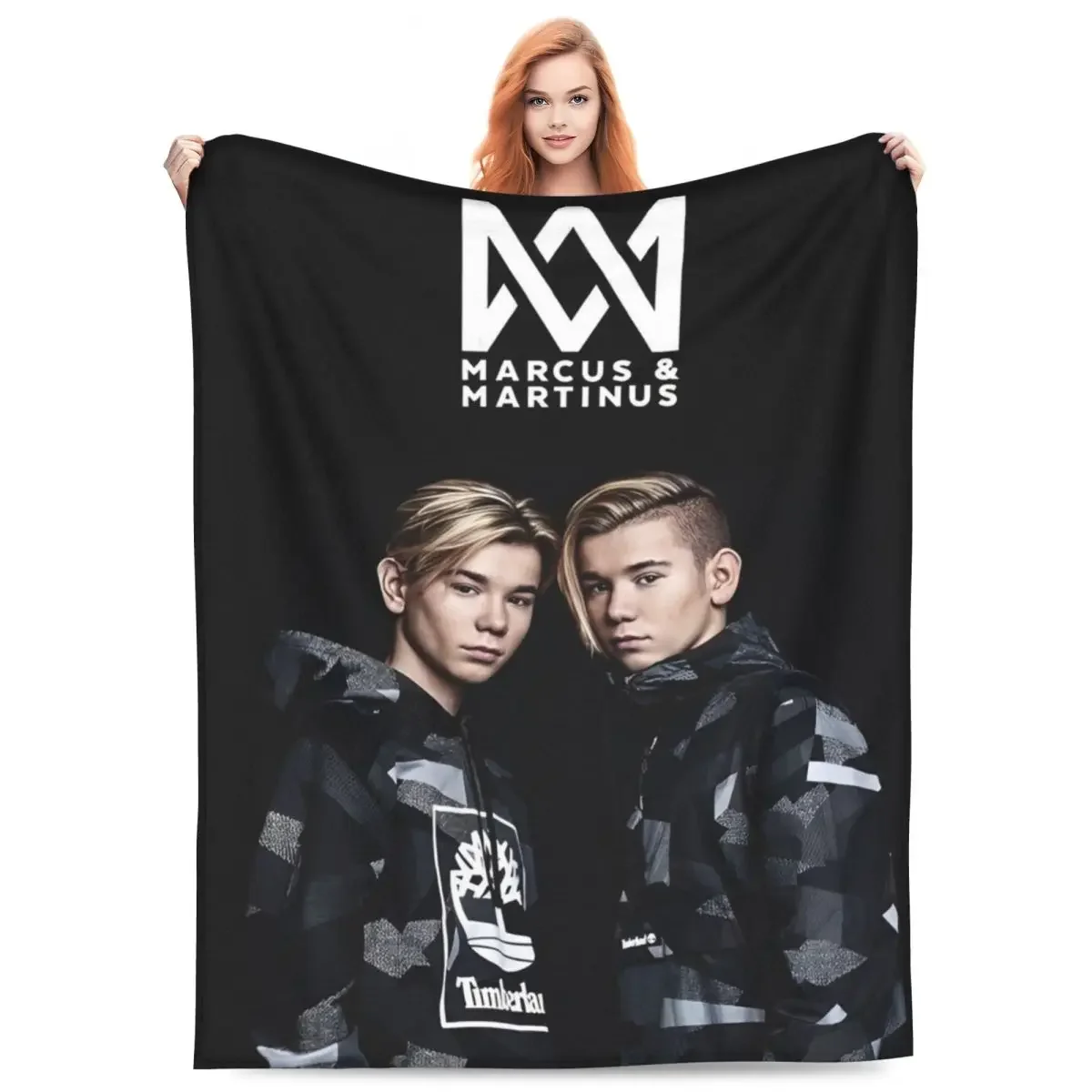 

Marcus And Martinus Twin Boys Bedding Throws MM Singer Flannel Bedspread For Couch Bed Comfortable Sofa Bed Cover