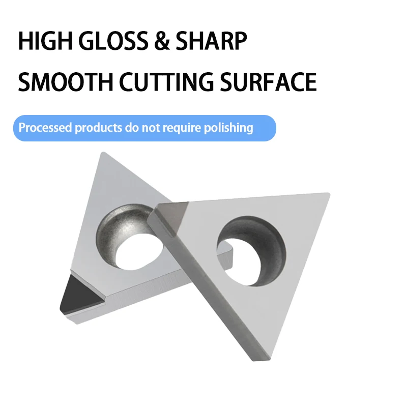PCD CBN Diamant CNC-Einsätze TCGT zum Bearbeiten von Materialien wie Aluminium, Kupfer, Gusseisen und gehärteten Teilen – Detail 3