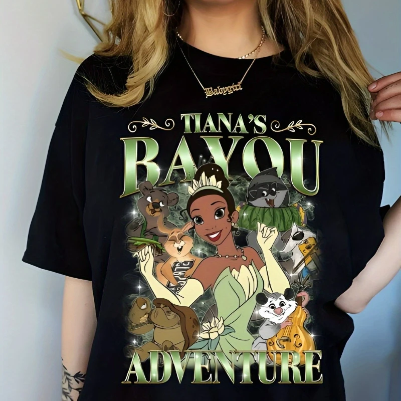T-shirt à motif Disney's Marsh Adventure pour femmes, nouvelle Collection d'été pour hommes et femmes, vêtements de rue décontractés à la mode