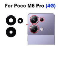 For Xiaomi POCO M6 Pro 4G Back Camera Lens Rear Camera Glass Cover Replacement With Adhesive Sticker 5G