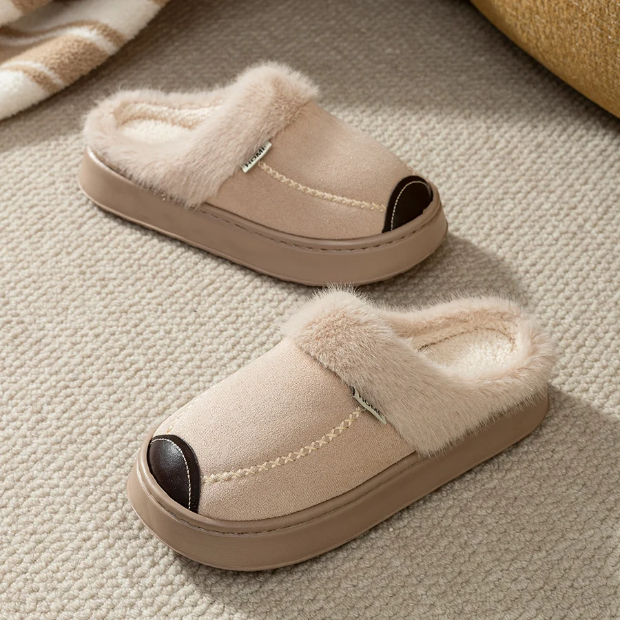 Children's Slippers Parent-child Shoes Indoor Girls Warm Comfortable Fashion Soft Thick Soled Anti Slip Home Shoes image 3