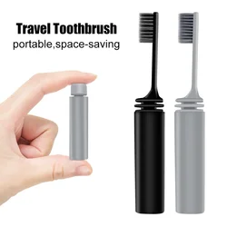 Soft Travel Toothbrush Portable Folding Mini Toothbrushes for Adult Outdoor Camping Traveling Tooth Brush Ultra Fine Bristles