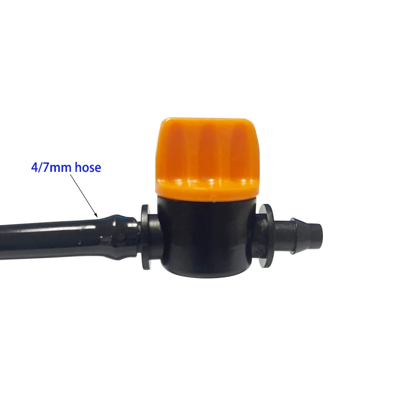 

1/4" Barbed Adapter Ball Valve for 4/7mm Hose - Micro Drip Irrigation System Fittings