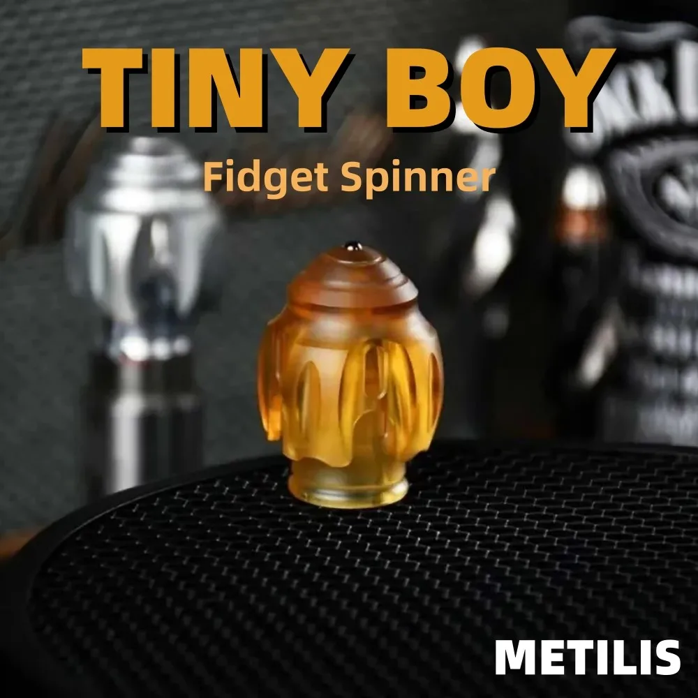 METILIS EDC TINY BOY Fidget Spinner Brinquedo para alívio do estresse Designs originais Dispositivo para alívio de ansiedade Giroscópio de metal