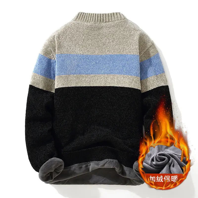 Autumn Sweater For Men Spring Men's Clothing Pullovers Fashion Male Men's Sweat-shirt Knit Casual Hombre Warm Solid Streetwear