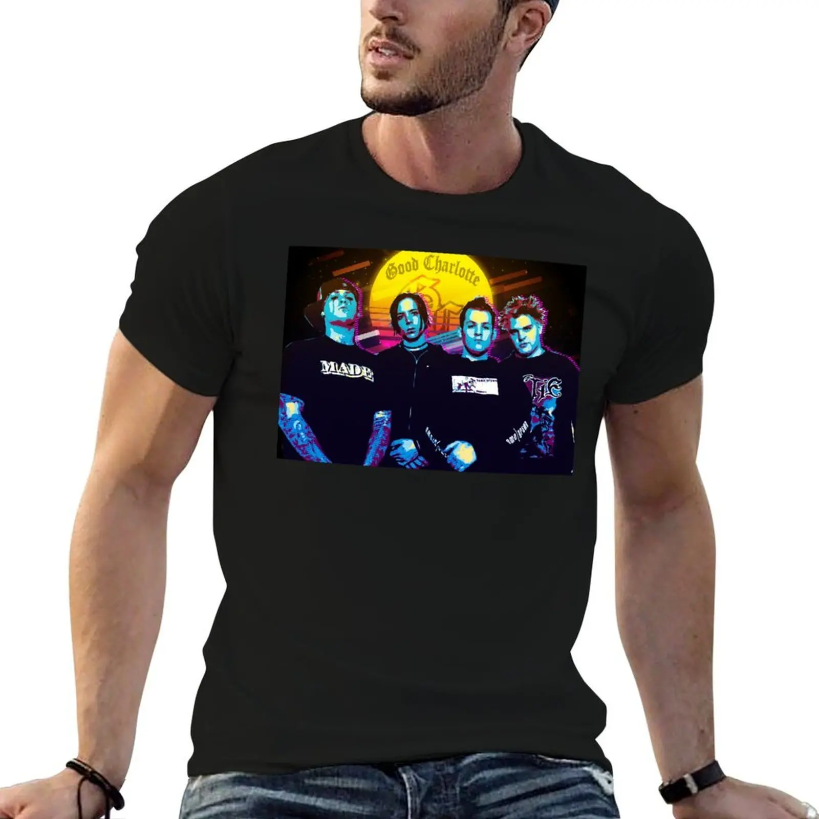 

Good Charlotte 80's Style T-Shirt t shirt personalised men t shirt cotton 100% cotton t shirts man 100% T-Shirt