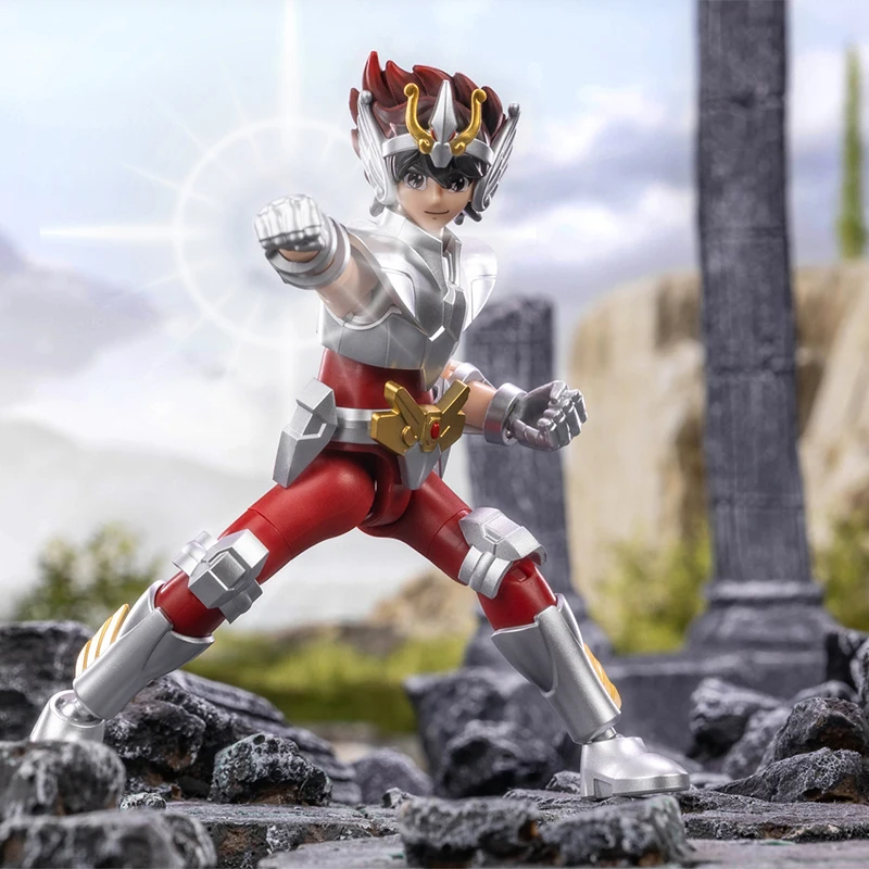 Original Saint Seiya Animation Peripherie Spielzeug Galaxy Version Gold Tuch Aiolos Shura Ikki Shun Modell Figur Sammlung Geschenk Spielzeug