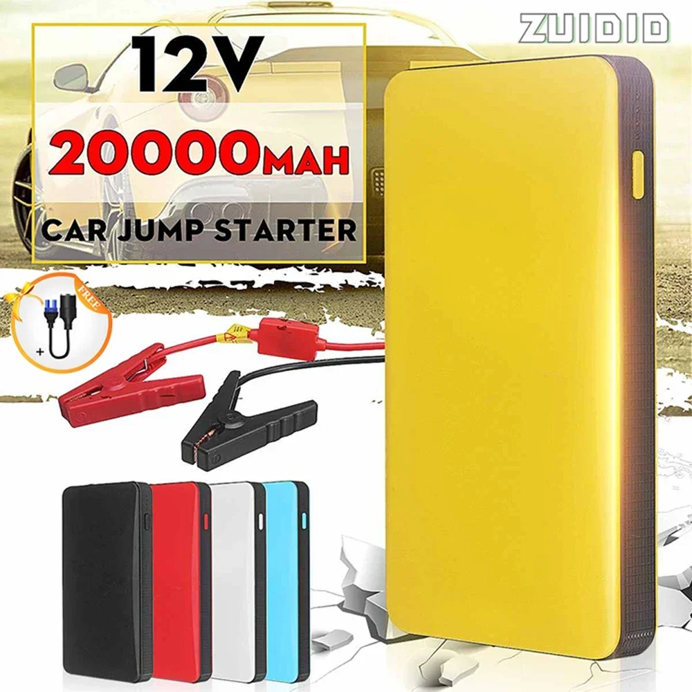 

20000mAh Car Jump Starter Power Bank Starting Charger Portable 12V Powerbank Cars Emergency Booster Battery Articles For Cars