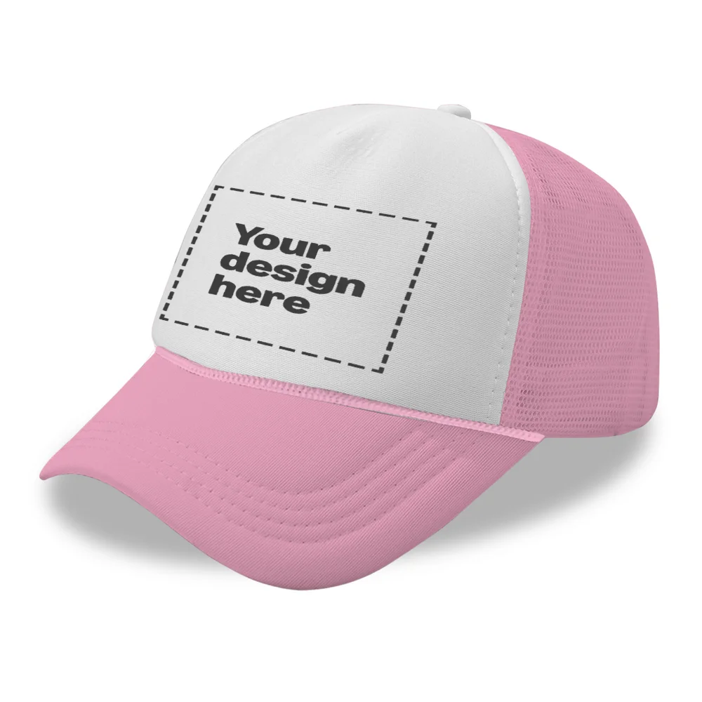 

Unisex Custom Mesh Trucker Hat | Personalized Front Print, Support Text/Image/Logo Customization, No Minimum Order