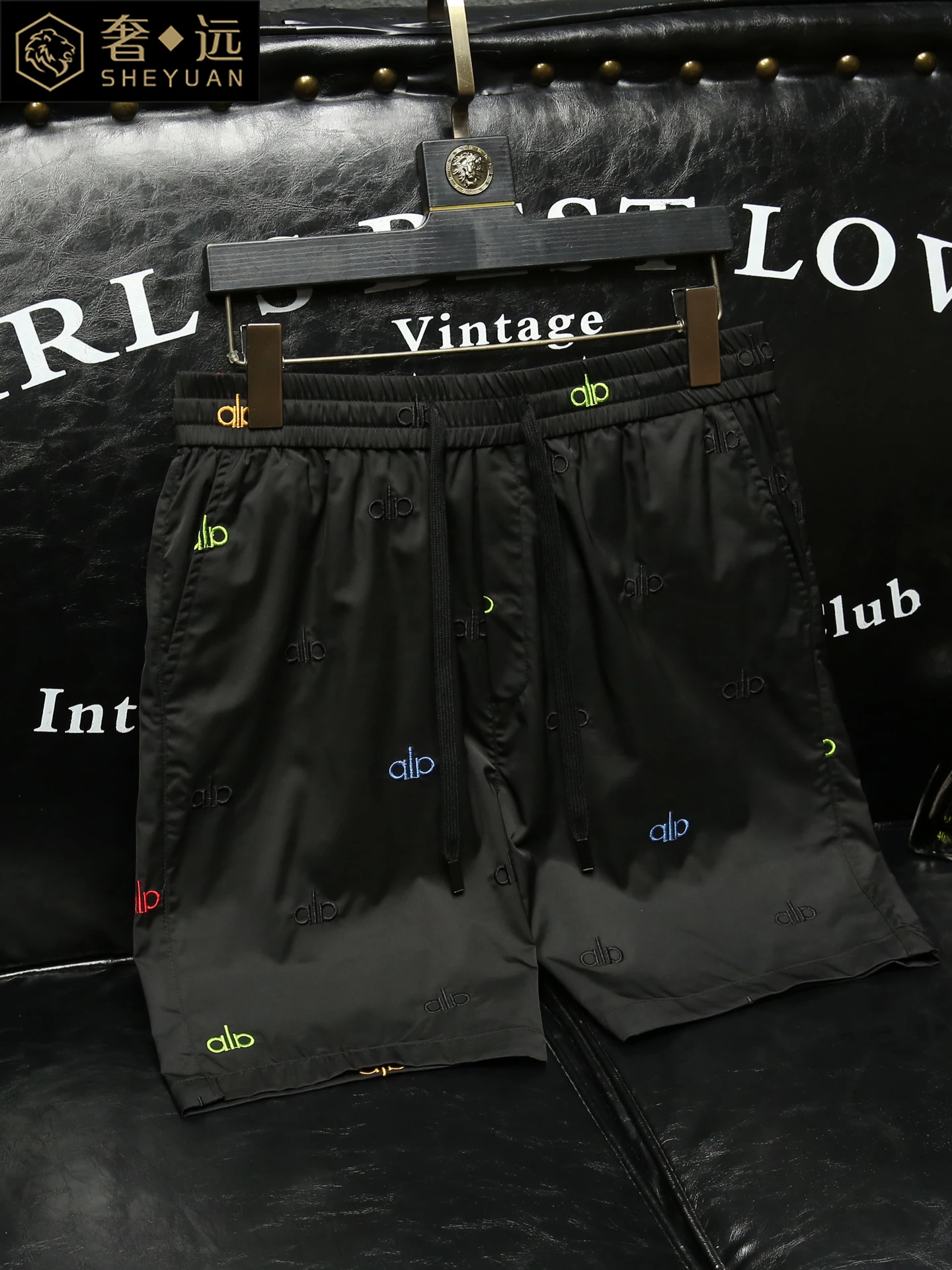 

Men's Casual Embroidered orts Spor Five-Quarter Length Summer New Sle Faionable Straight Leg Pants Breathable Cool Se...