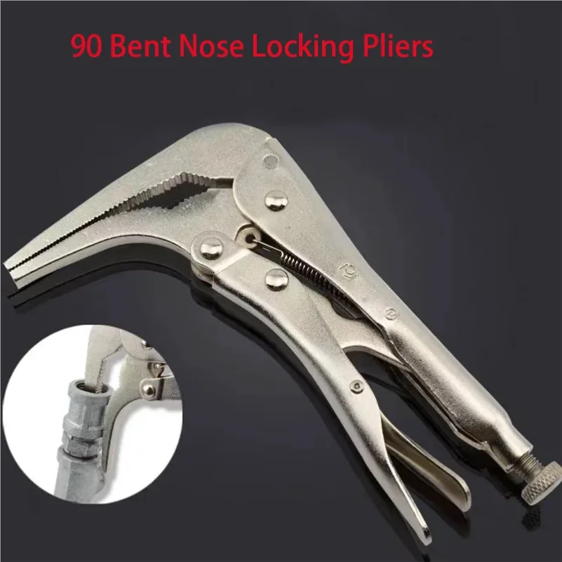 Multifunctional 90 Bent Nose Locking Pliers Strong Clamp Tool Universal Pressure Pliers Industrial-grade Manual Fixed Tools