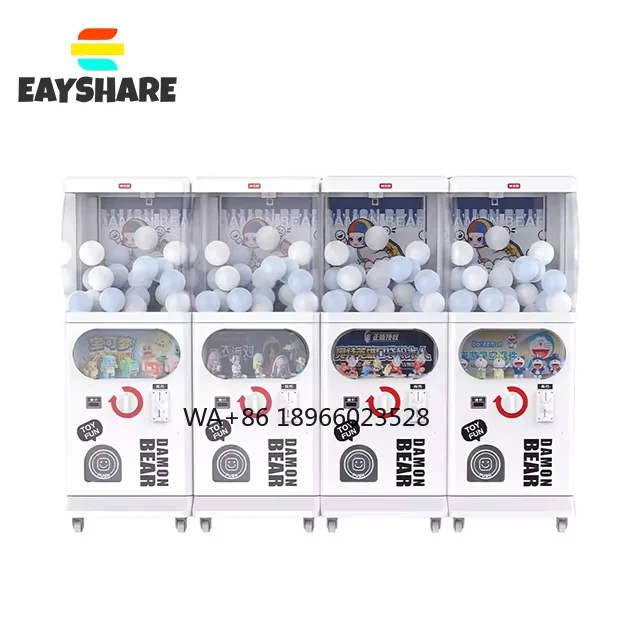 

Coin Operated 100-130mm Twisted Egg Single Layer Electronic Toy Balls Gum Vending Machine Gashapon Vending Machine