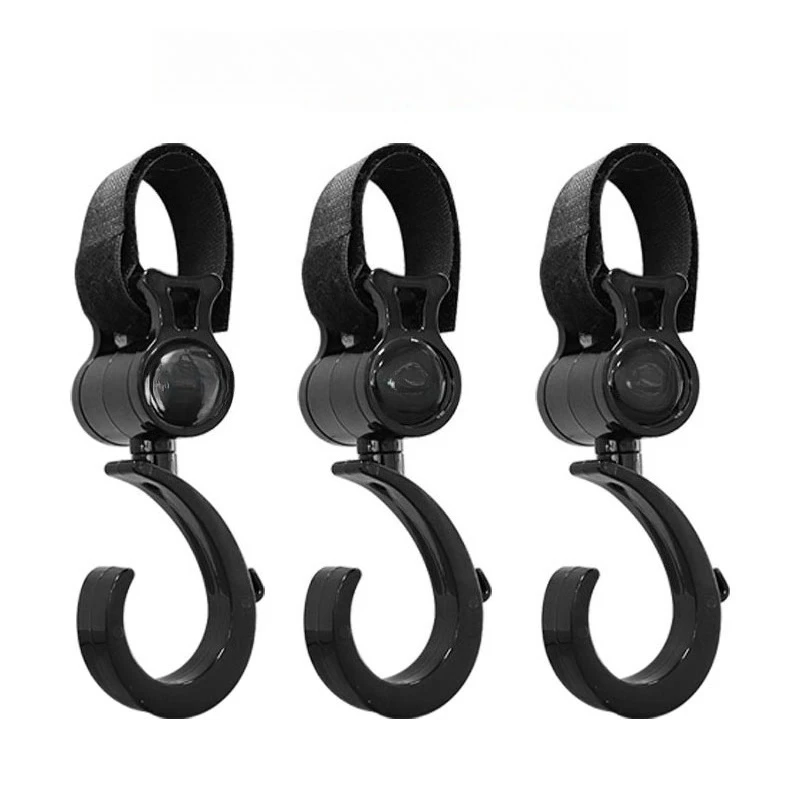 Somenie 360 Degree Rotating Multifunctional Stroller Hook Universal Hanger For Baby Crib Accessories