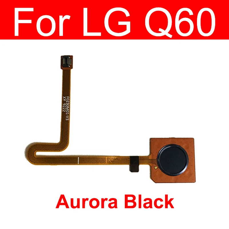 Home Button Flex For LG Q60 Q92 Fingerprint Sensor Flex Cable Power Button FingerPrint Touch Sensor Reader Flex Ribbon Parts