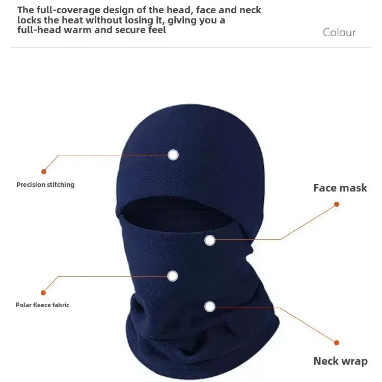 Warm Headgear Winter Hat Aldult Winter Hats Man Protection From Cold Thickened and Windproof Neck Gaiter Outdoor Electric Car