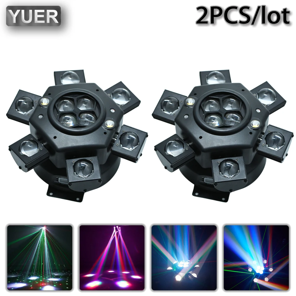 led moving beam cabecas rg laser luz estroboscopica rgbw feixe dmx infinito rotacao disco party bar 10x10w pcs por lote 01