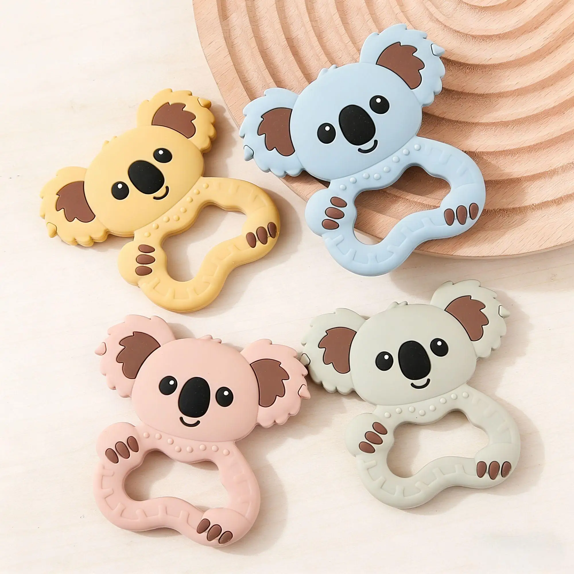 

Color Kids 1PCS Silicone Teether Toys Baby Nursing Teether Gifts Newborn Cartoon Koala Teether Toys Teething Infant Chewing Toy