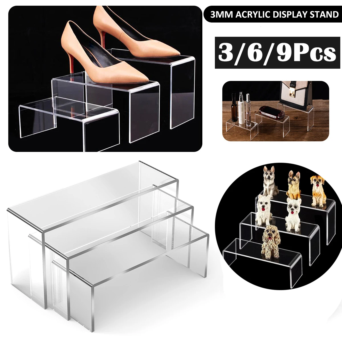 3/6/9Pcs Acrylic Di…