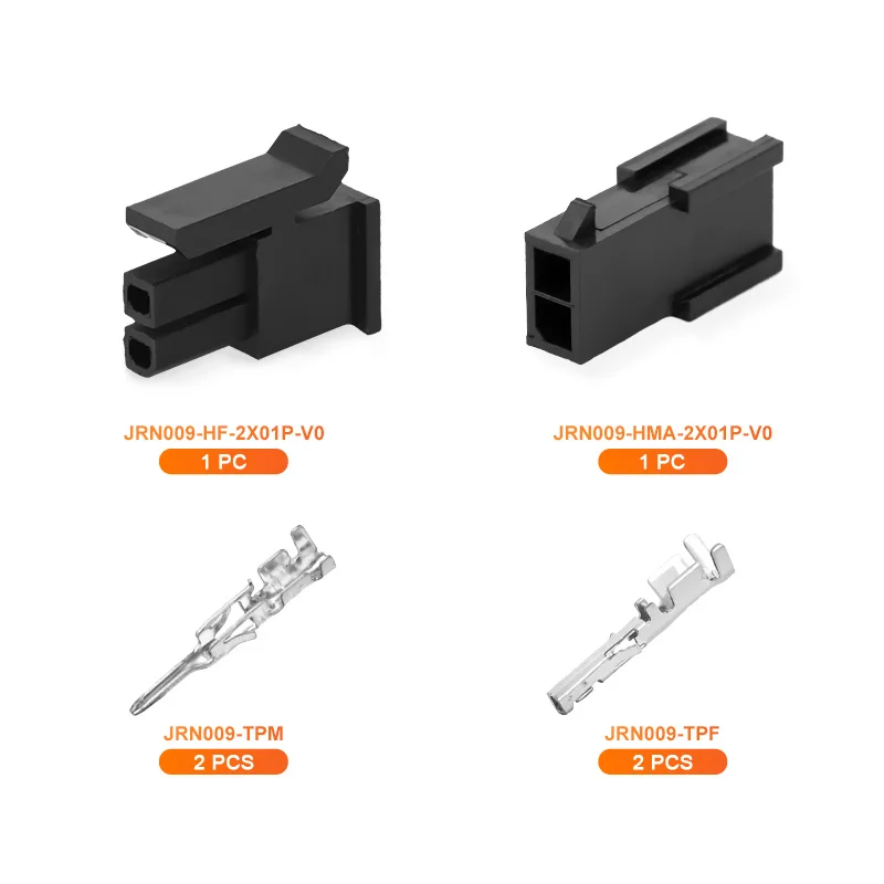 JRready JRN009 2-8P Molex 3.0 Micro-Fit Kit, Male Female Receptacle Housing Plug Wire Connector 20-24AWG Terminals 10 Set