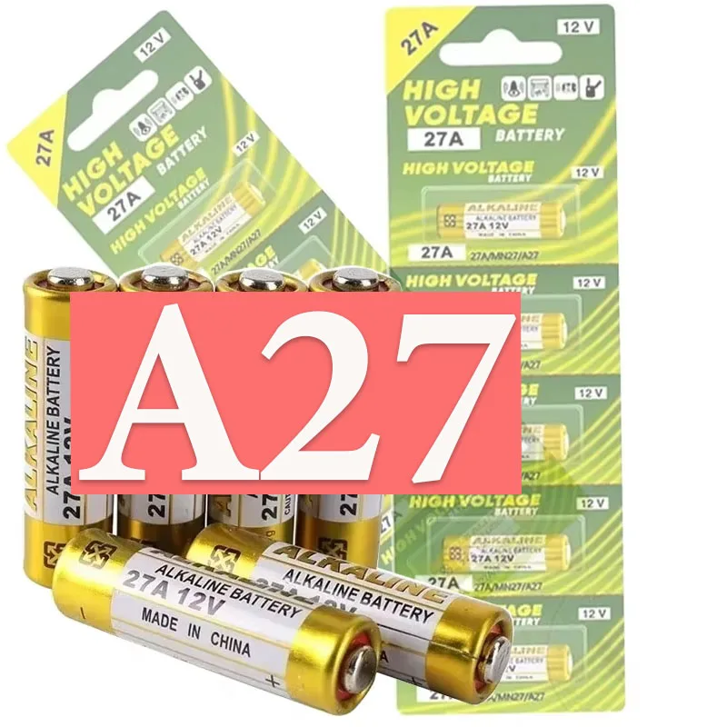 بطارية 12 فولت A27 27A بطارية قلوية V27GA ALK27A A27BP K27A بطارية جافة G27A MN27 MS27 L828 لعبة جرس الباب التحكم عن بعد #2