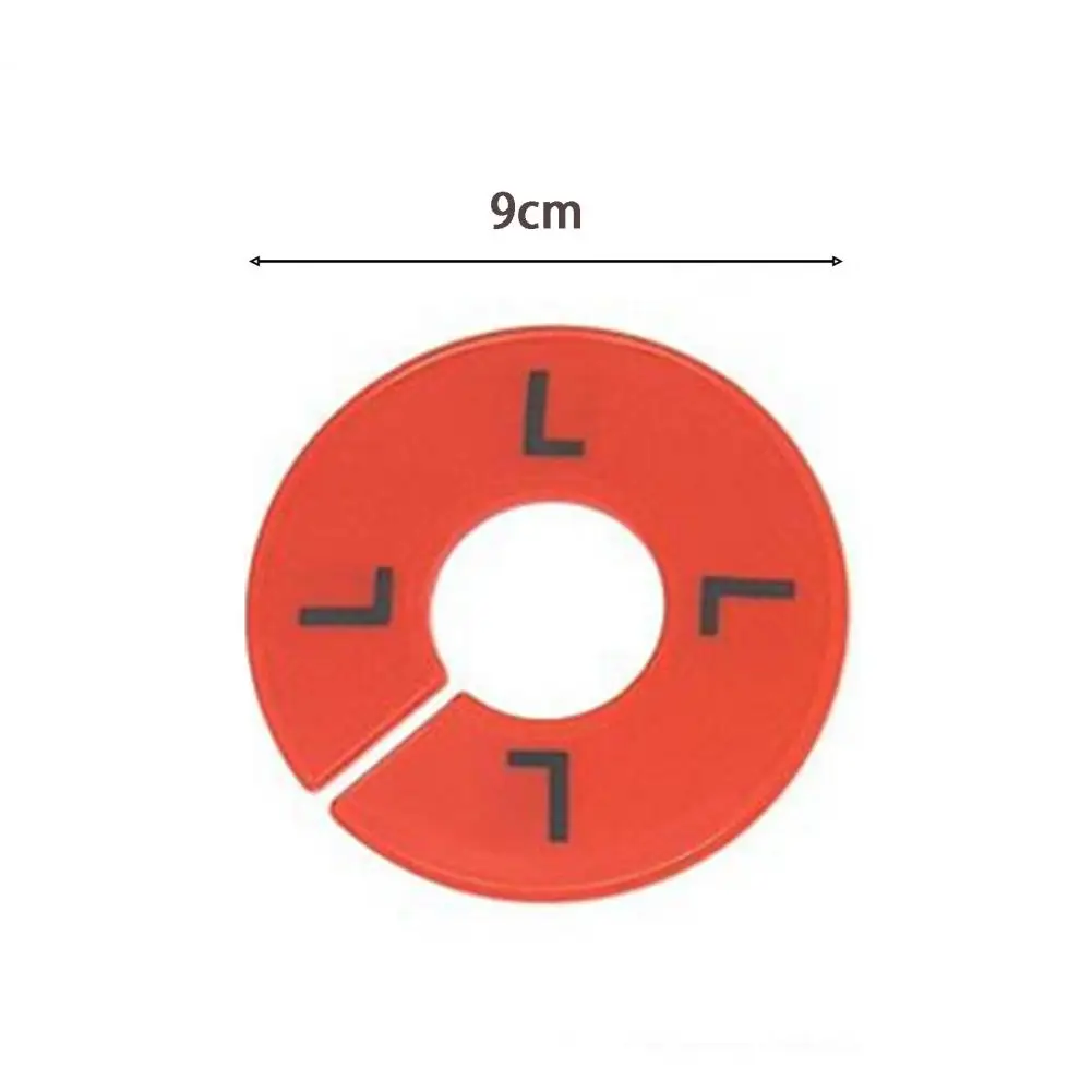 10Pcs Size Separators  Practical Round Clothes Sorting Tag Hanger Separators  Compact Clothing Size Separators