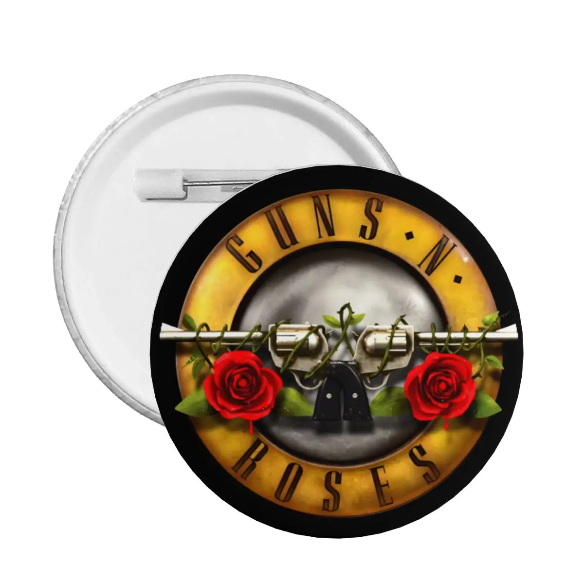 Customize Guns N Rose Logo Heavy Metal Button Pin for Backpack Badges Brooch Pinback Gift