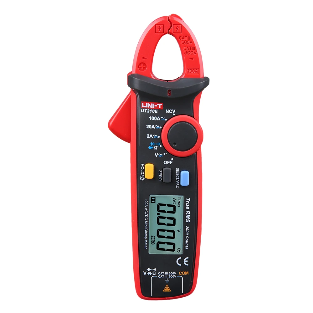 

UNI-T Ut210E 100A Digital Ac Dc Clamp Multimeter Auto Range Clamp Tester Clamp Meter