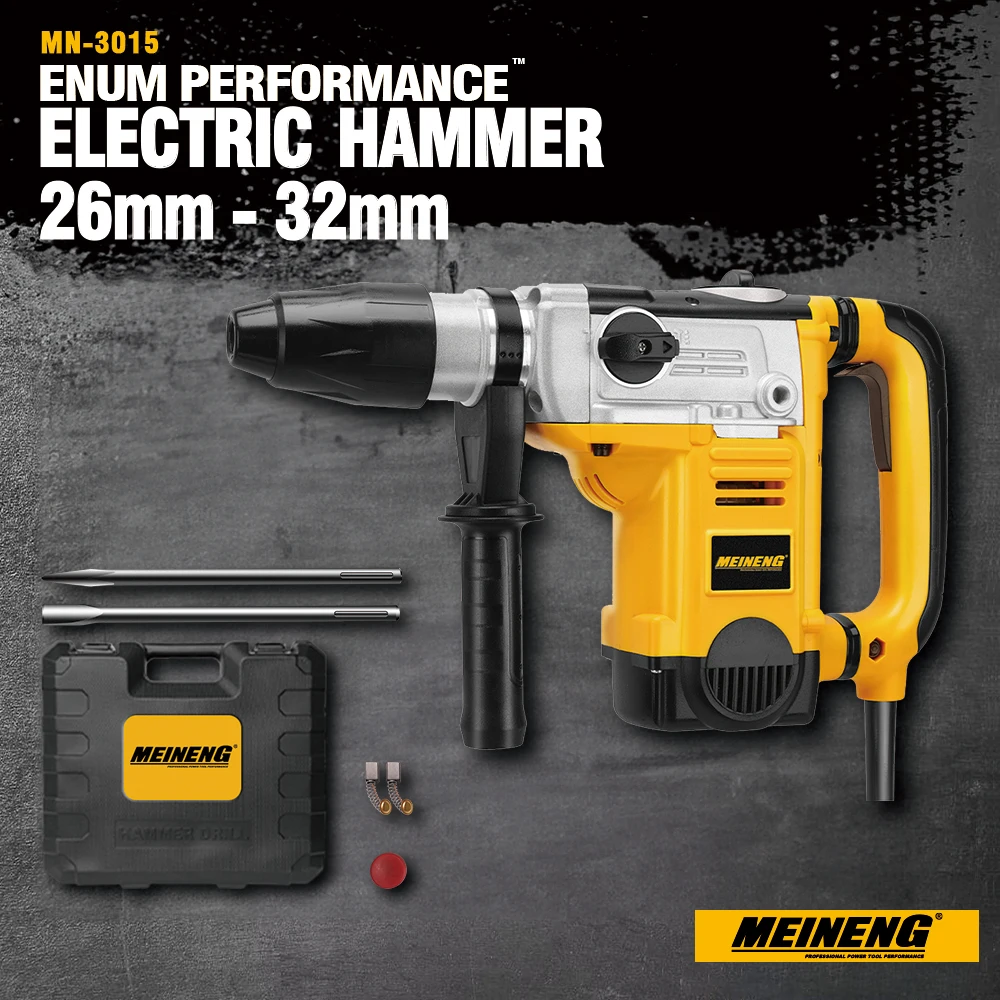 MEINENG Power Tools Supplier 3015 Jack Hammer High Power SDS MAX Machine BMC Packing