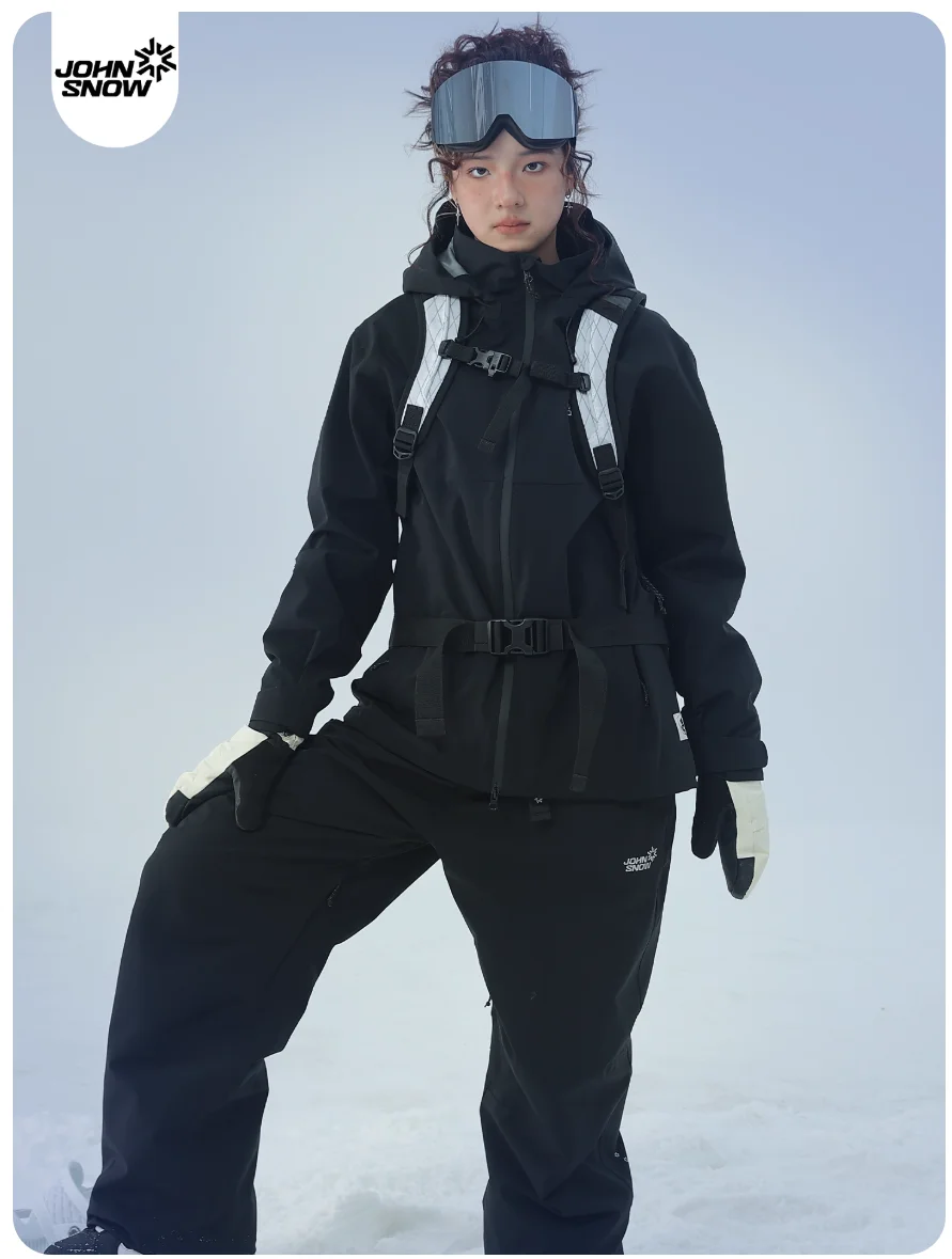 

John Snow 2025 Men's Women's Ski Suit Jacket & Pants Set Waterproof Windproof Skiwear with Fully Taped Seams for Outdoor Sports
