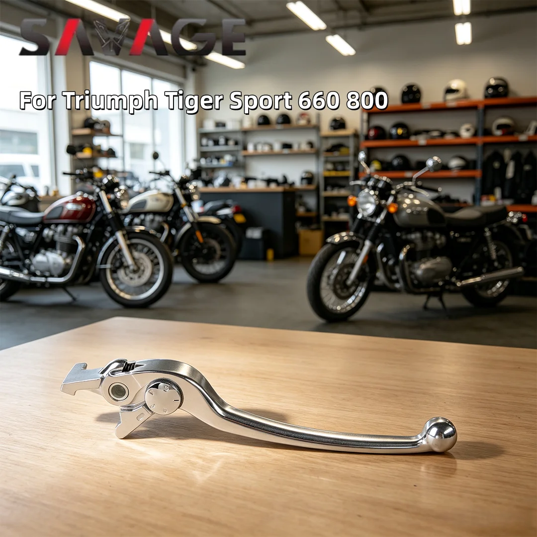 SAVAGE FT6 Brake Lever OBL-FT6 Alu Diecast Zinc Silver OEM Direct Fit for Triumph Tiger Sport 660 800 Quick Change