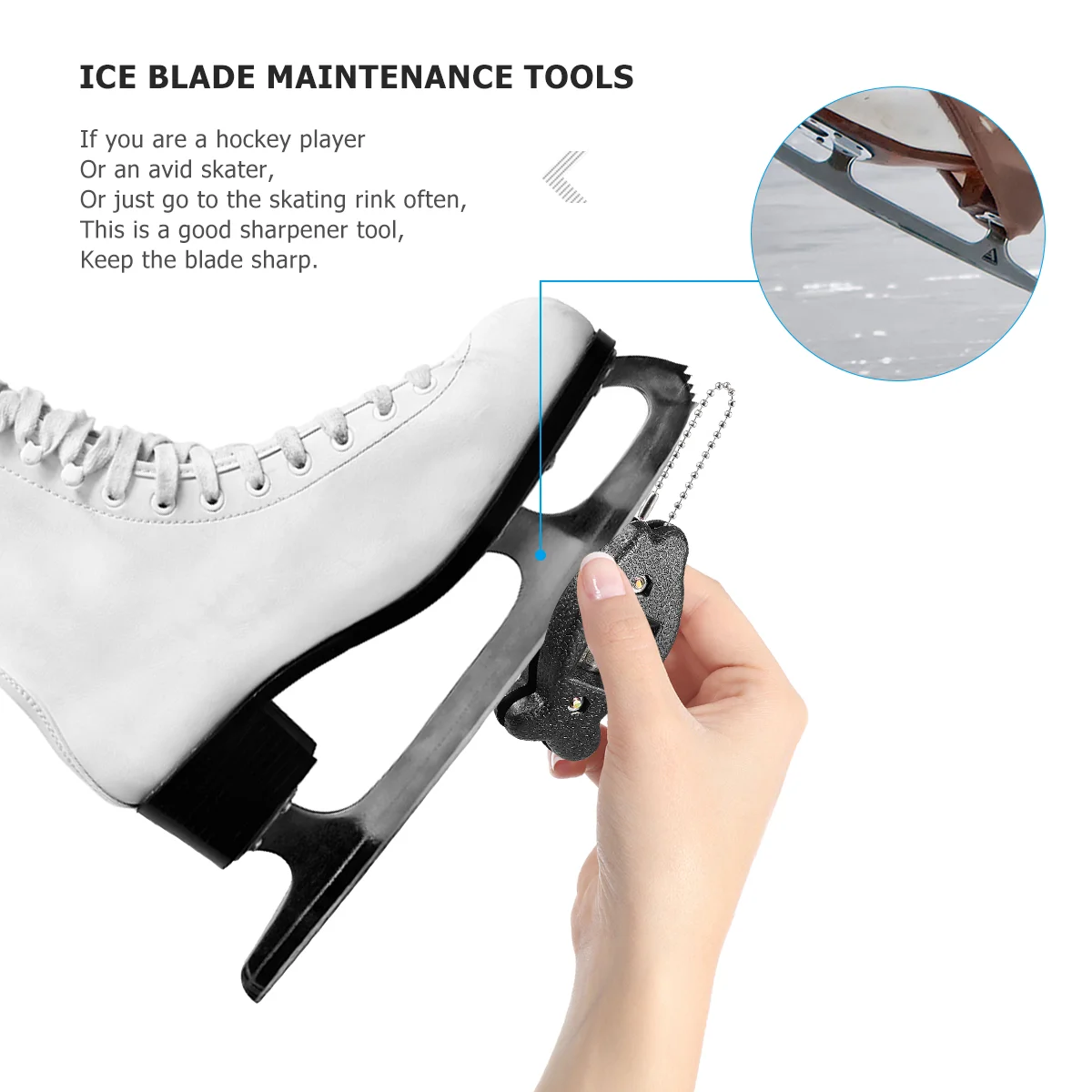 Ice Blade Maintenance Tool Skate Sharpener Conditioner Household Plastic Hockey