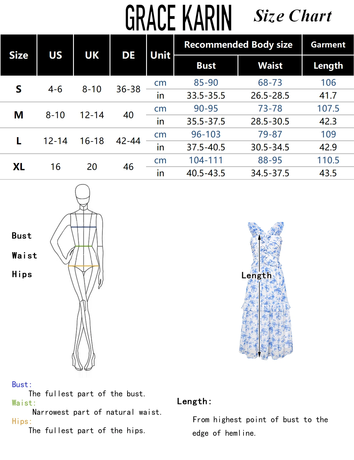 GK Women Dress Tiered Midi Halterneck Floral Printed Sleeveless Ruffle Decorated Holiday High Waisted Slim Flared A-Line Dress