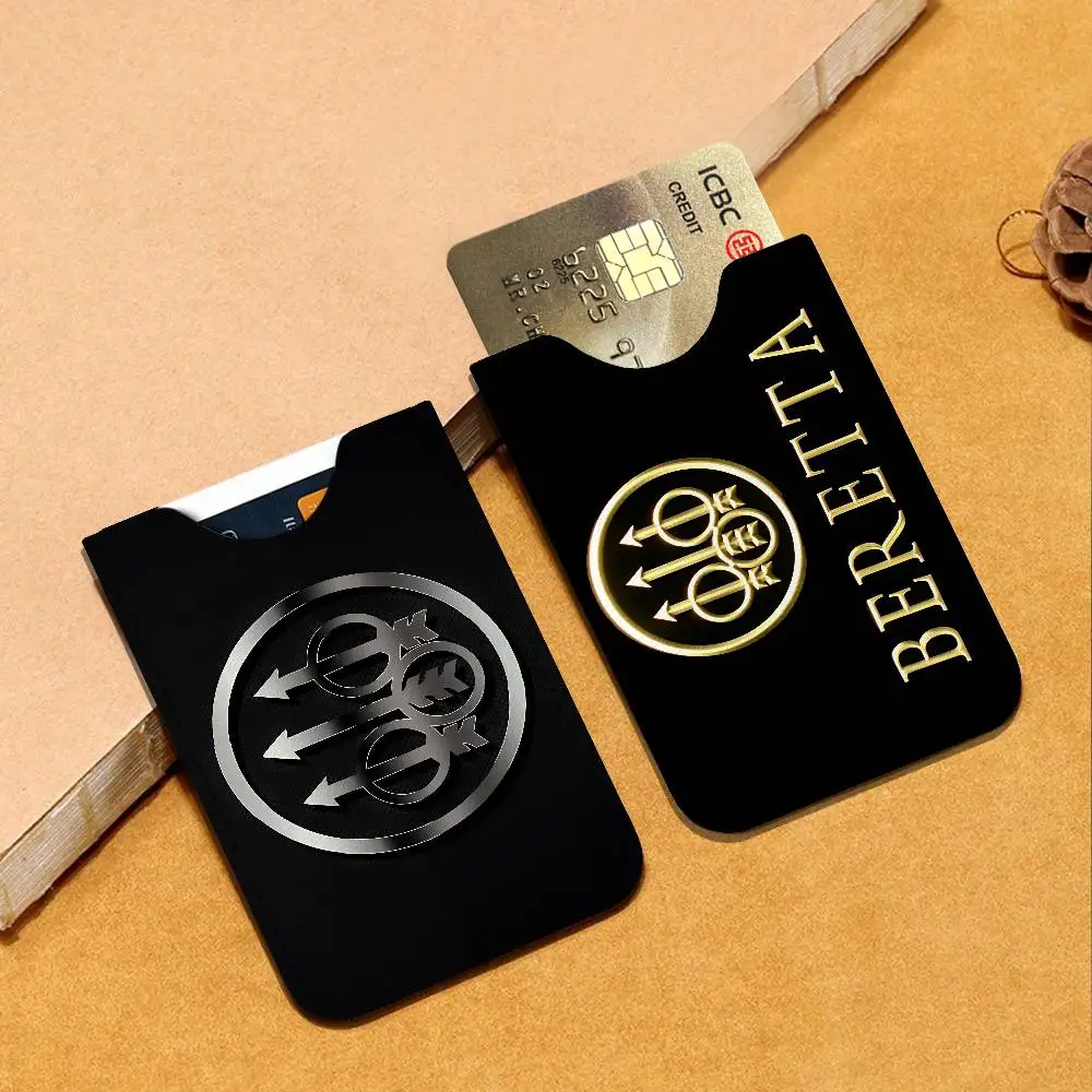 G-Gun BerettaS LOGO Credit ID Business Card Holder, Practical Pocket Gift for Outdoor Driving & Daily Use